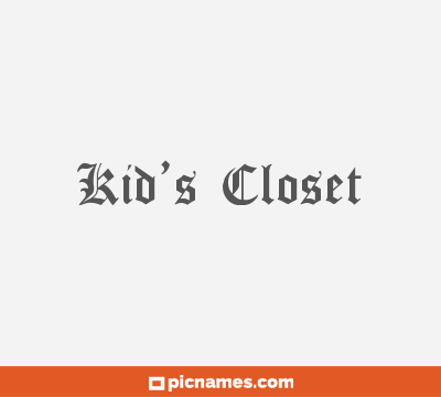 Kid’s Closet